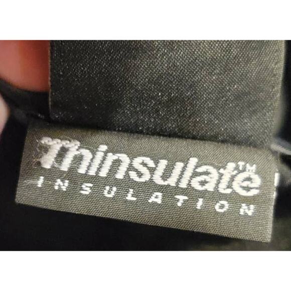 WILLIAM Wallace Black Thinsulate Insulation Trench Coat Jacket Size Small - Picture 7 of 11